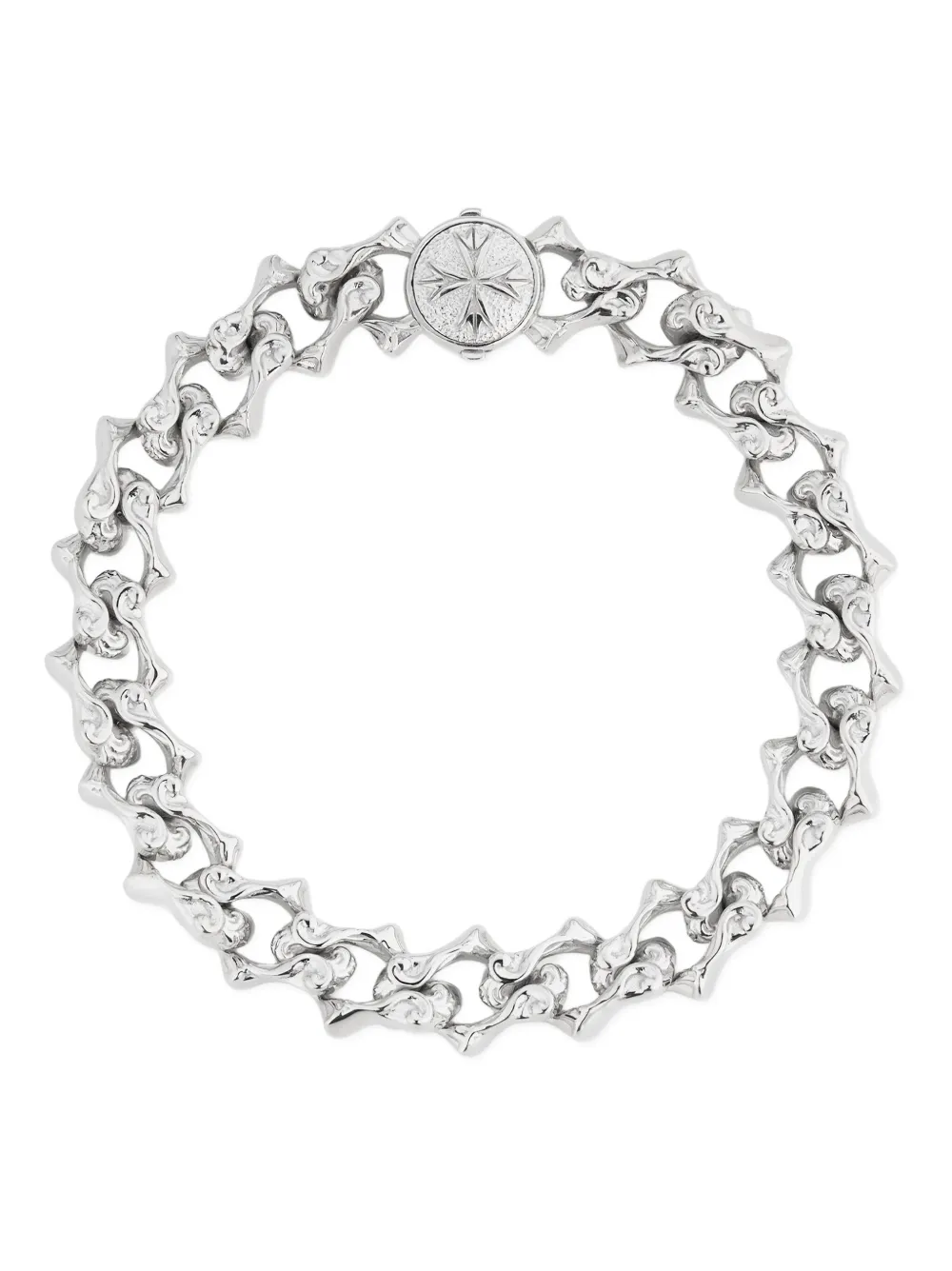 Emanuele Bicocchi Sharp chain logo bracelet | Silver | Image 1
