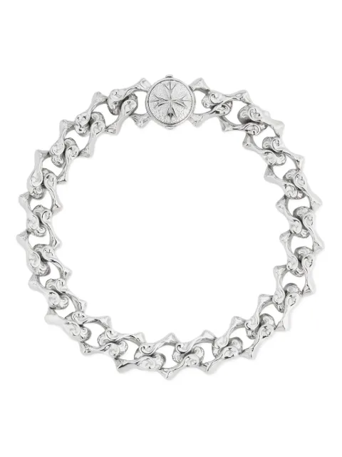 Emanuele Bicocchi Sharp chain logo bracelet