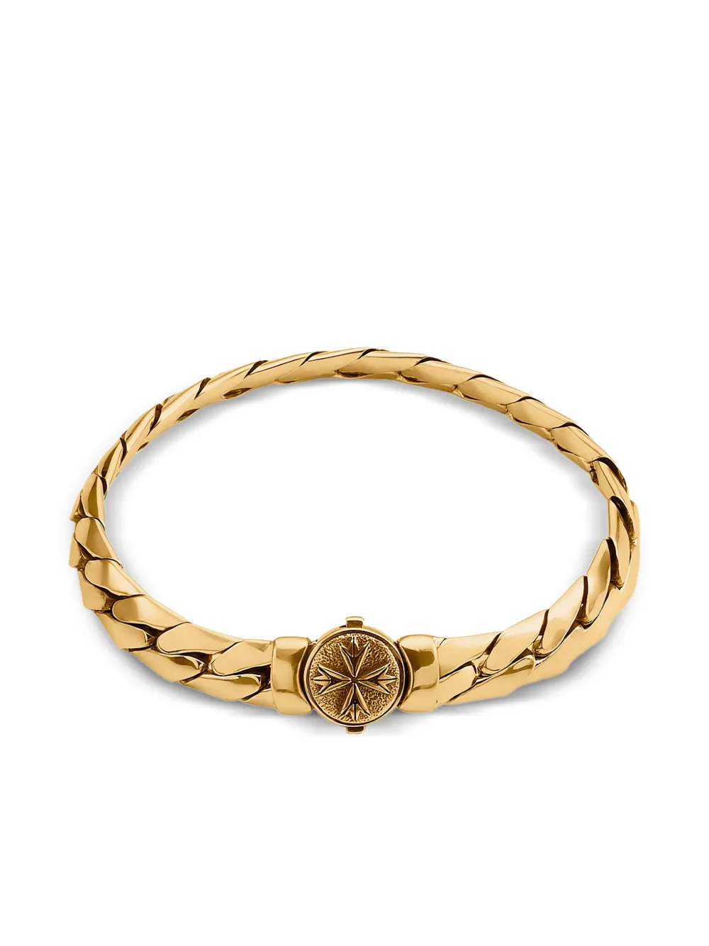 Emanuele Bicocchi pulsera Herringbone Chain con logo | dorado | Image 1
