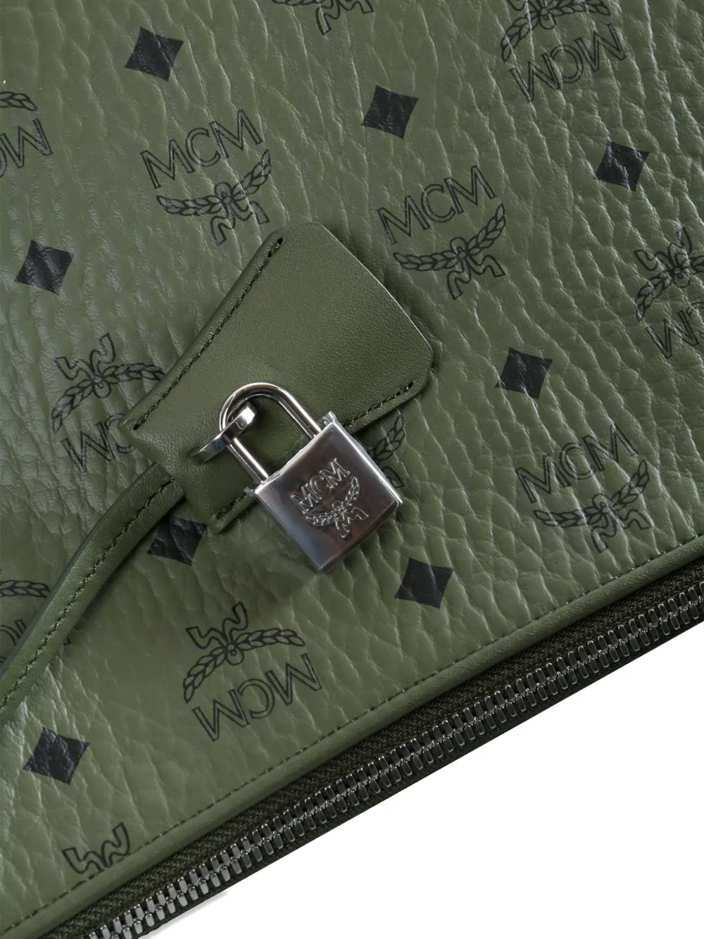 MCM Aren Hobo grote schoudertas Groen