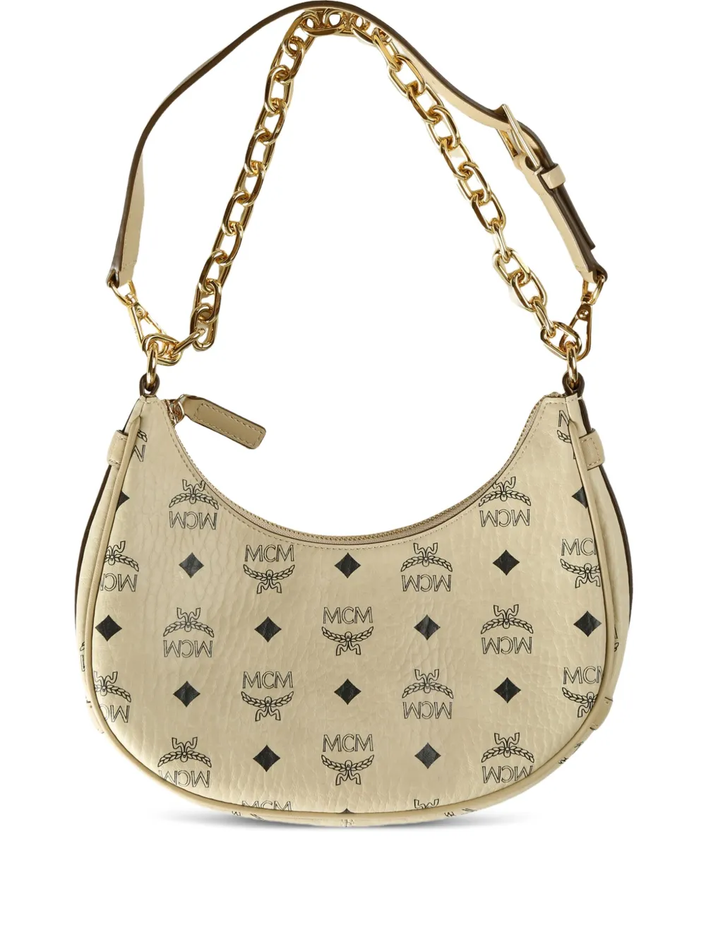 MCM small Aren logo-pattern shoulder bag | Neutrals | Image 1