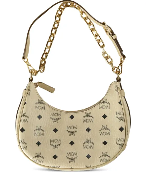 MCM small Aren logo-pattern shoulder bag