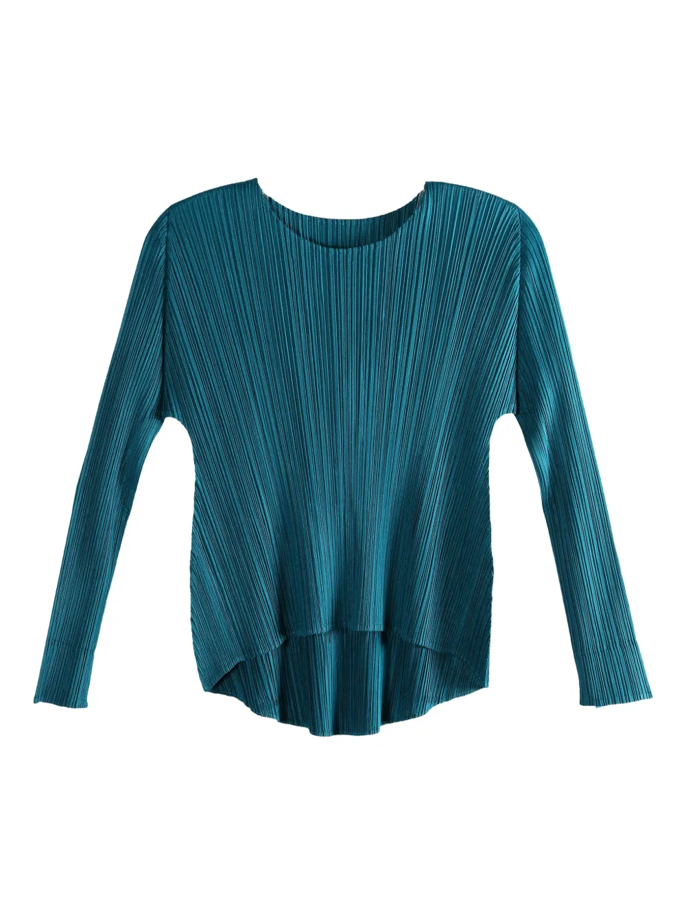 Pleats Please Issey Miyake pleated long-sleeve top | Blue | Image 1