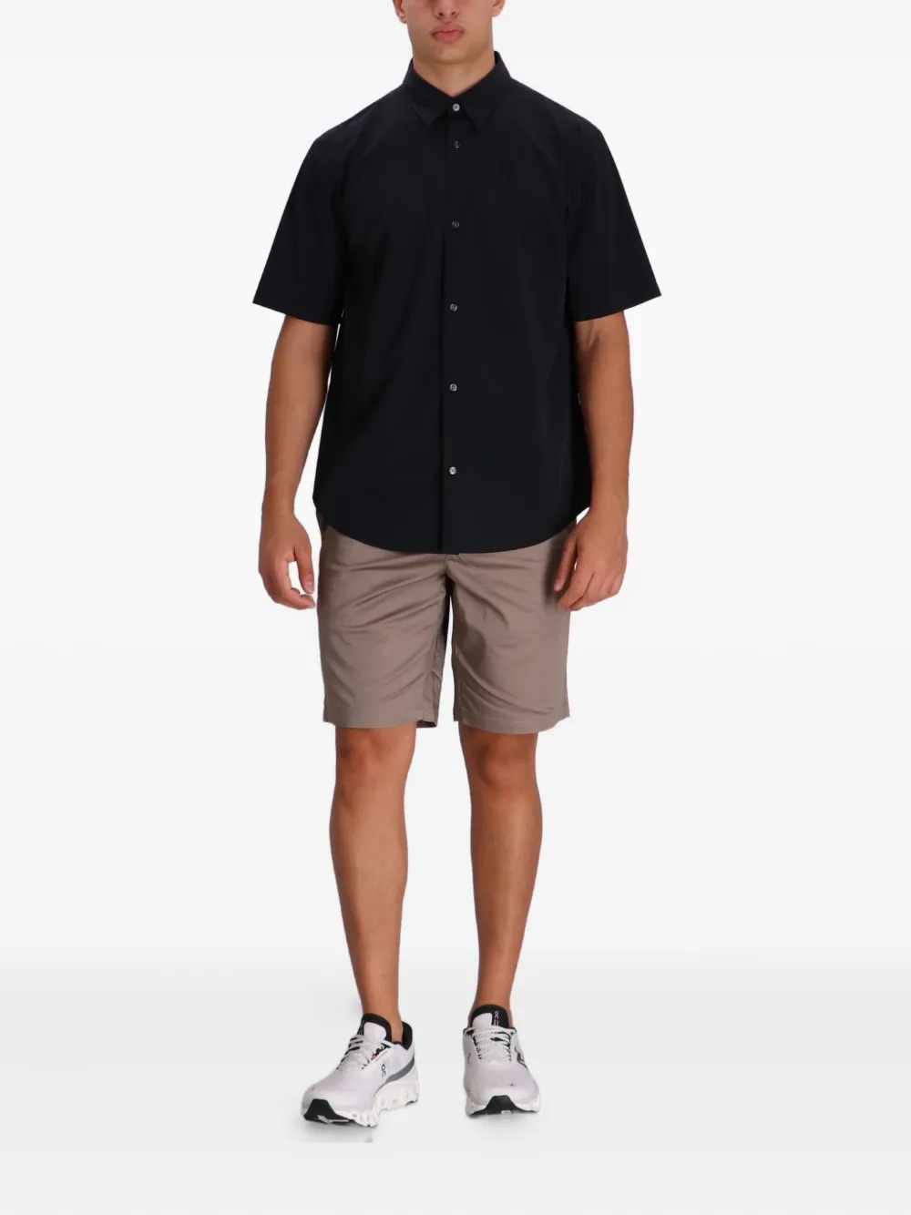 Armani Exchange Satijnen shorts - Beige