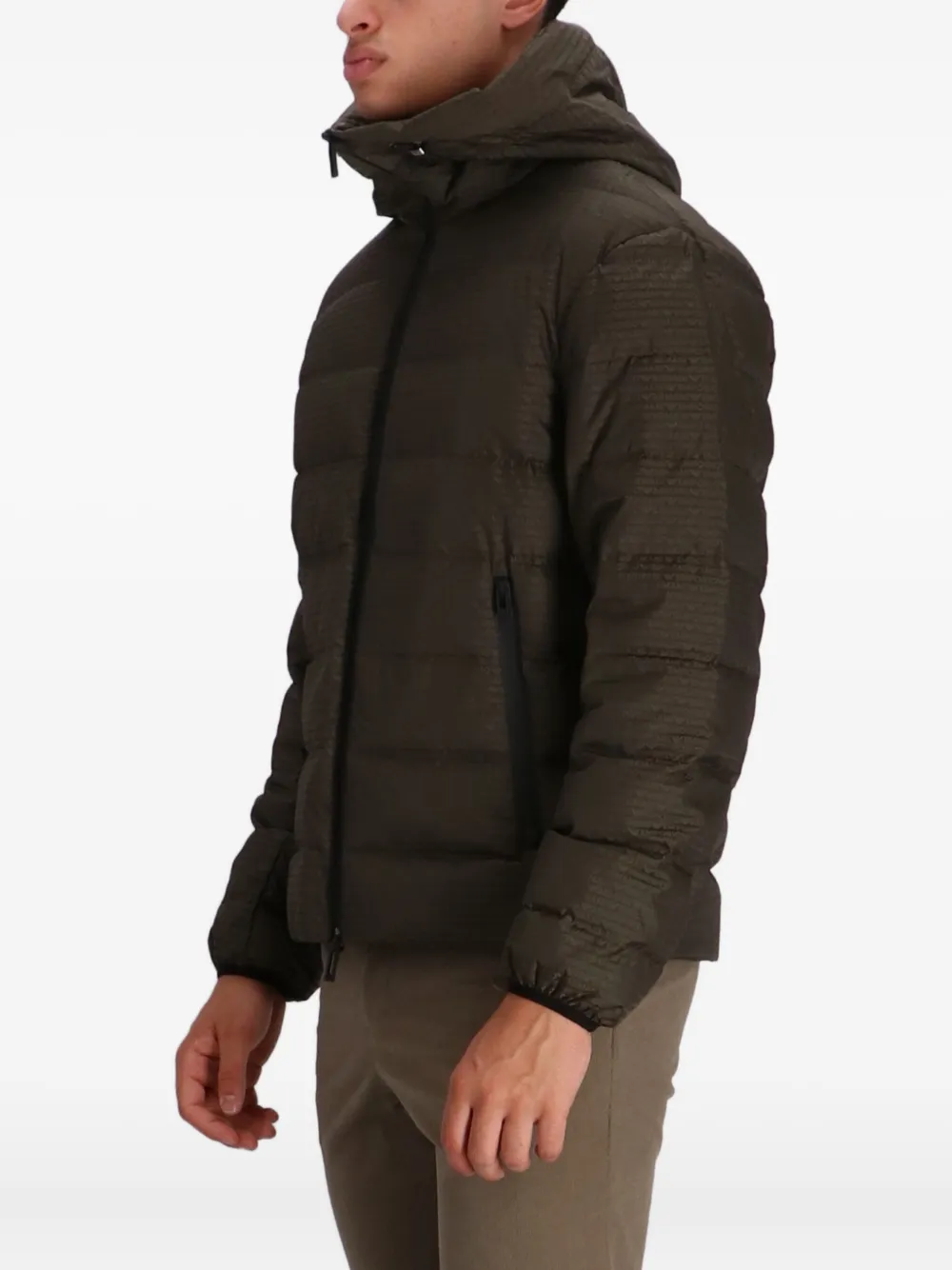 Emporio Armani Jack met logo-jacquard Groen