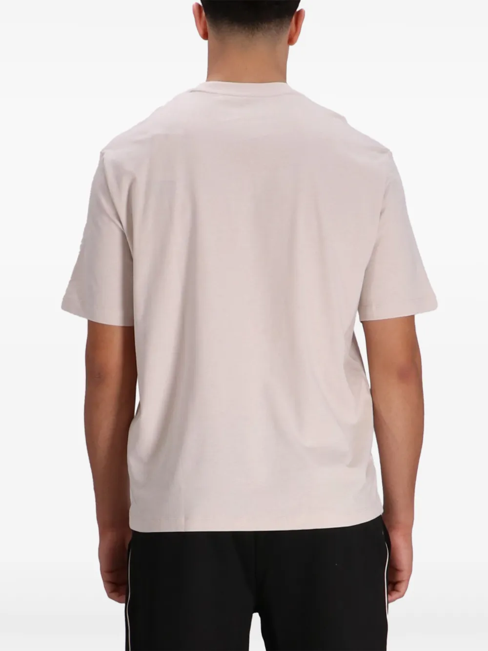 Armani Exchange T-shirt met grafische print Beige