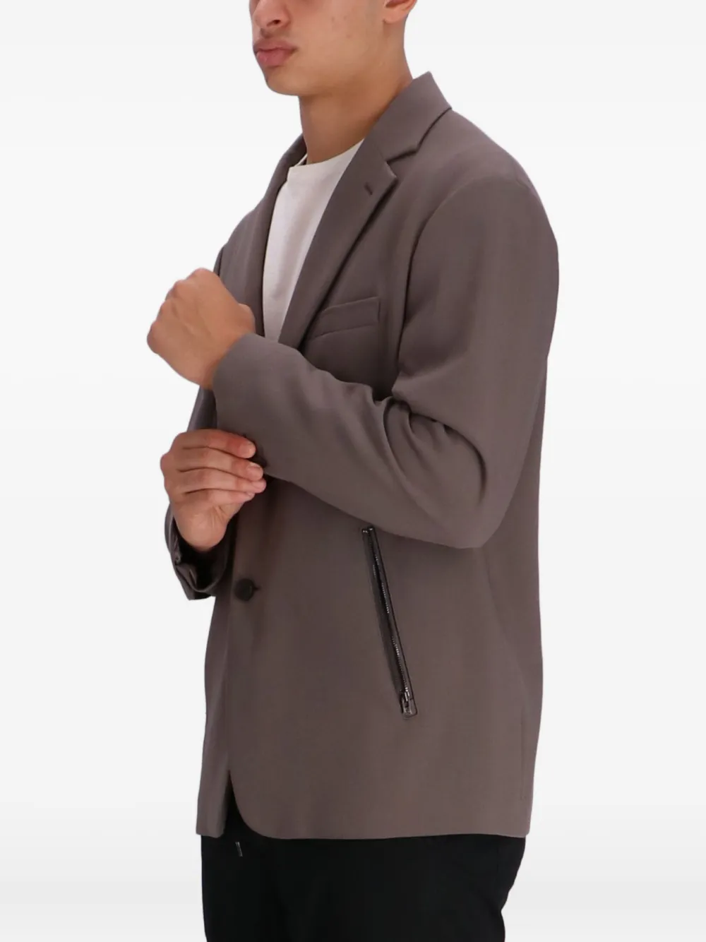 Emporio Armani Twill blazer Bruin