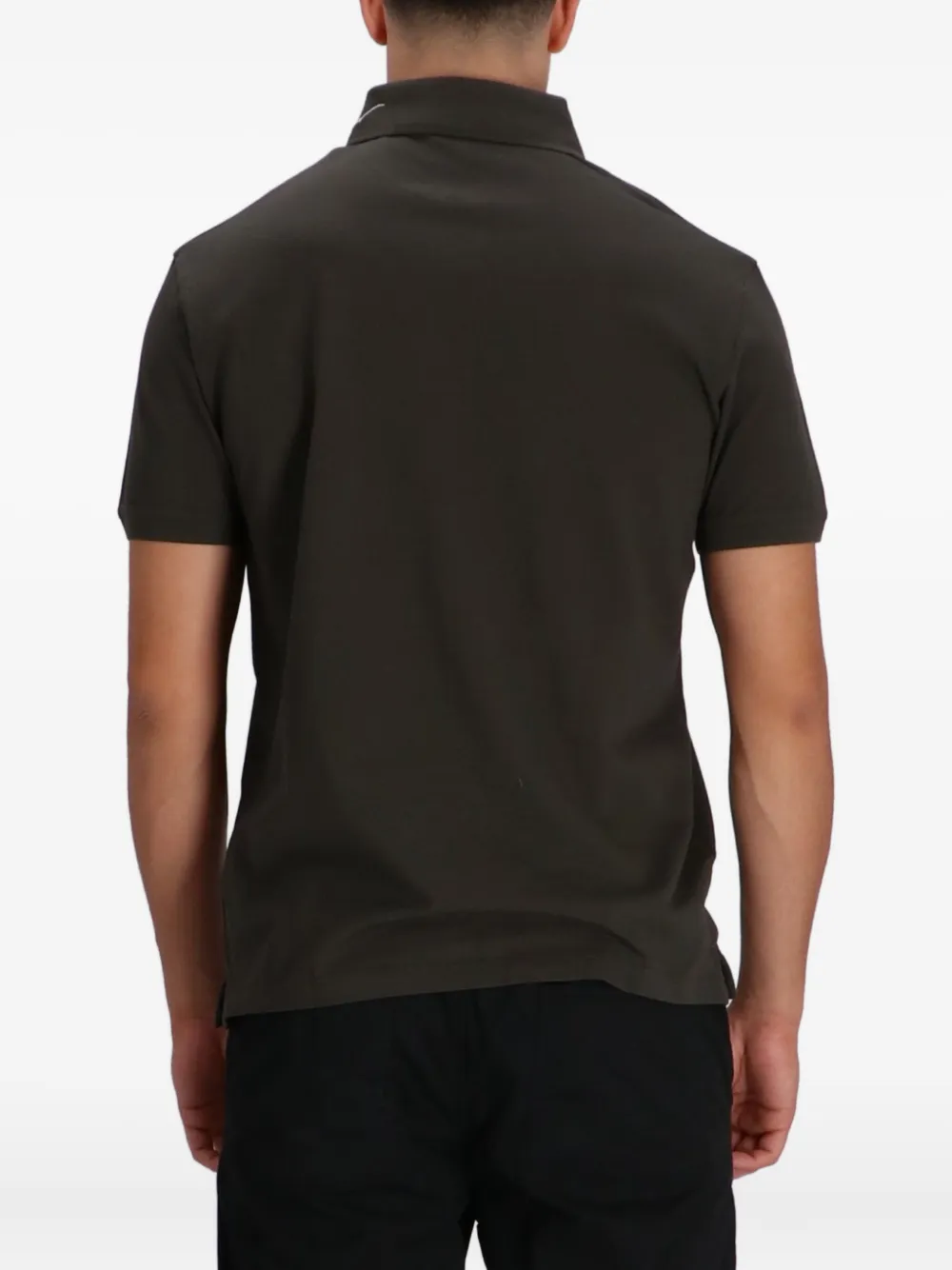 Emporio Armani Piqué poloshirt Bruin