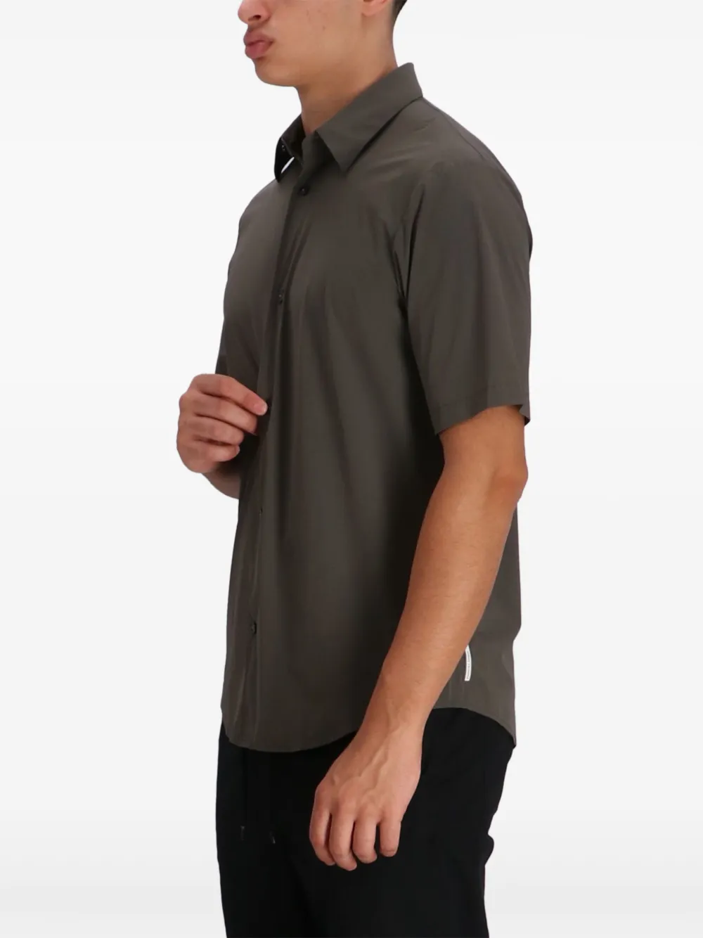 Armani Exchange overhemd met korte mouwen Groen