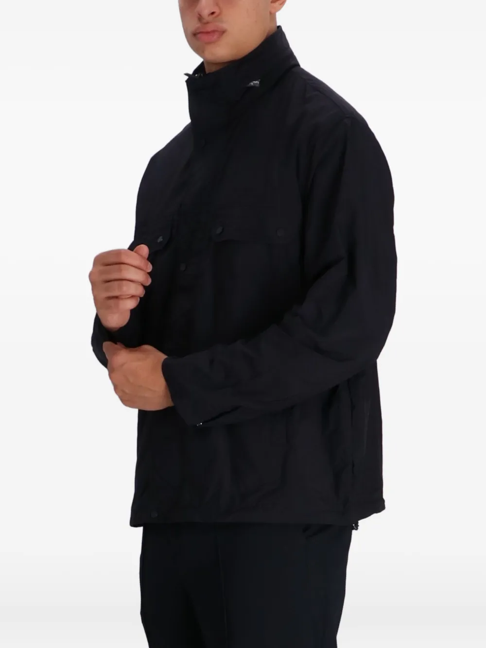 Armani Exchange Jack met logo en rits Zwart