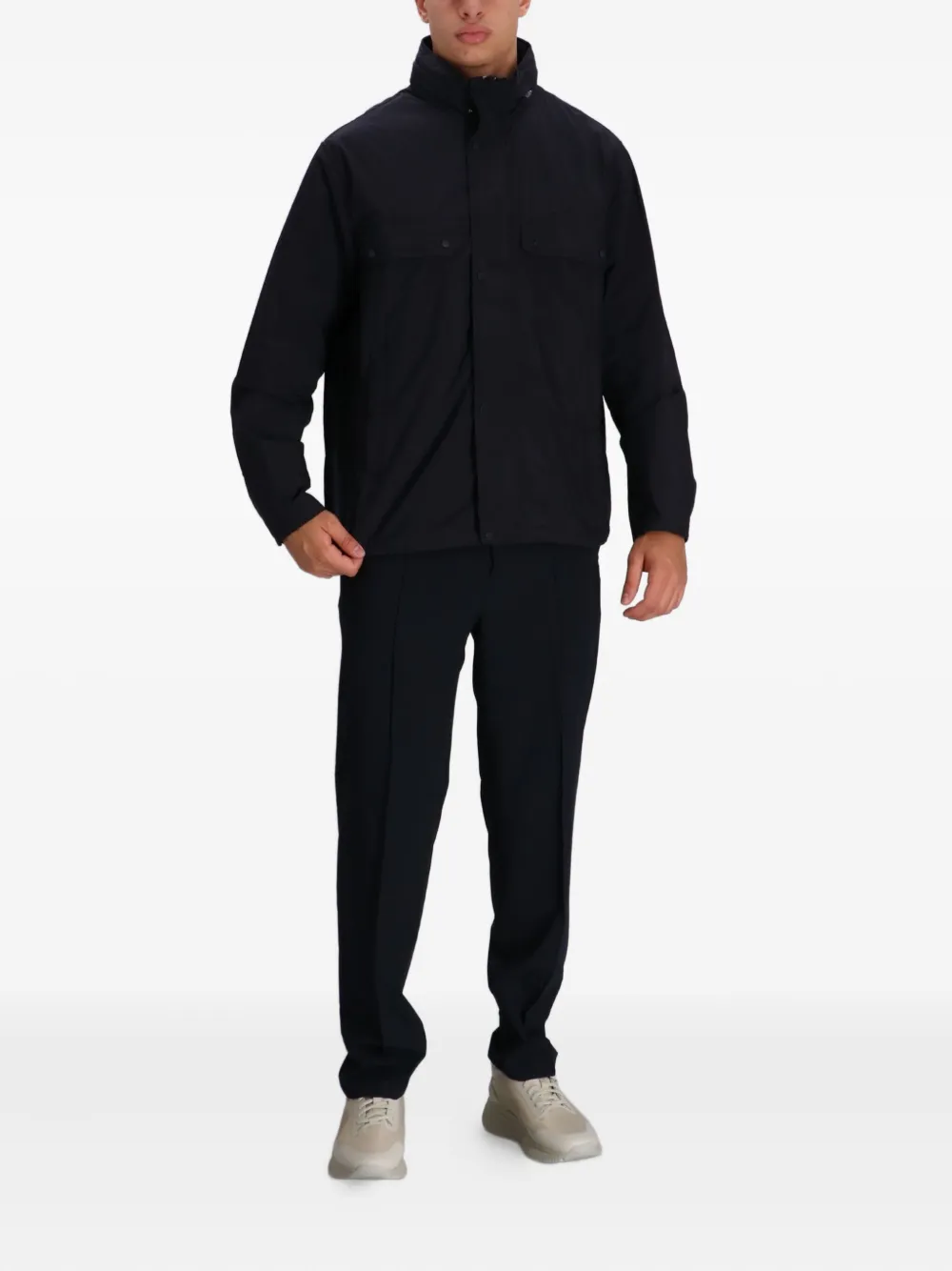 Armani Exchange chamarra con cierre y logo | Sobrecamisas | Image 2