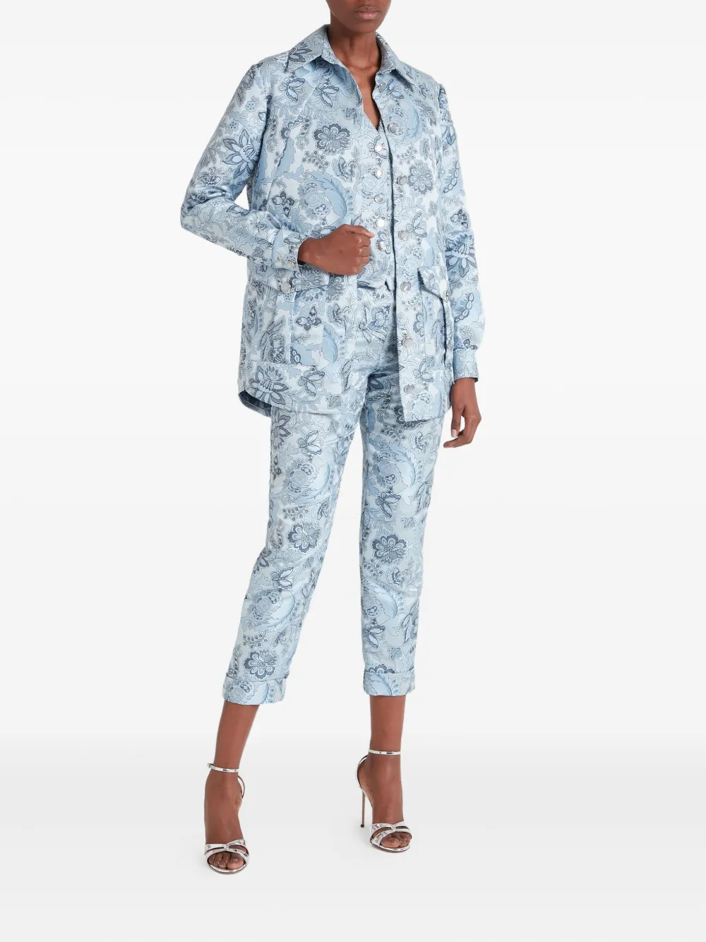 Temperley London Francis Floral-pattern Shirt Jacket In Multi