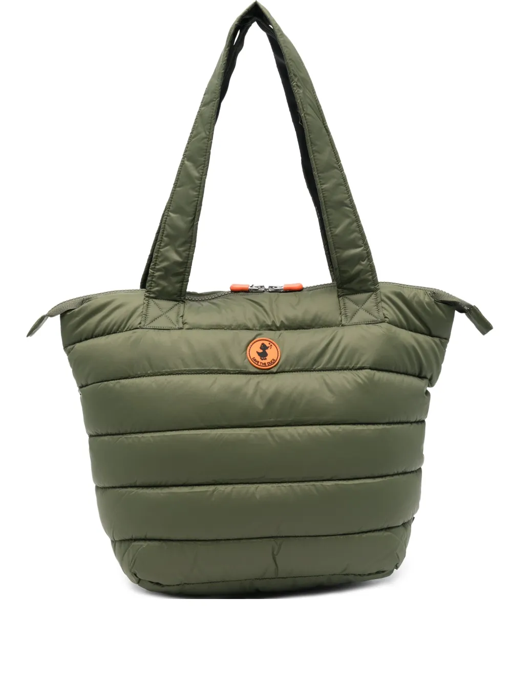 Save The Duck quilted tote bag | Green | Image 1
