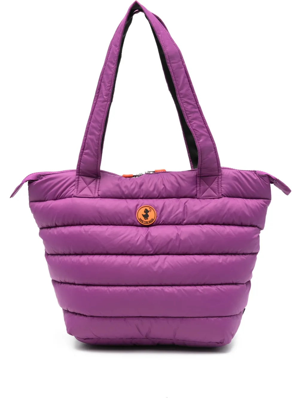 Save The Duck quilted tote bag | Purple | Image 1