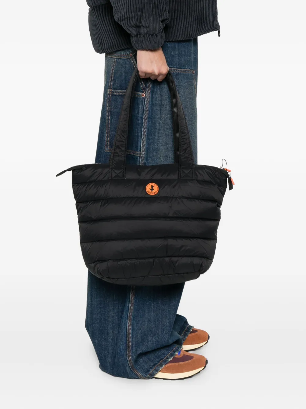 Save The Duck Gewatteerde shopper - Zwart