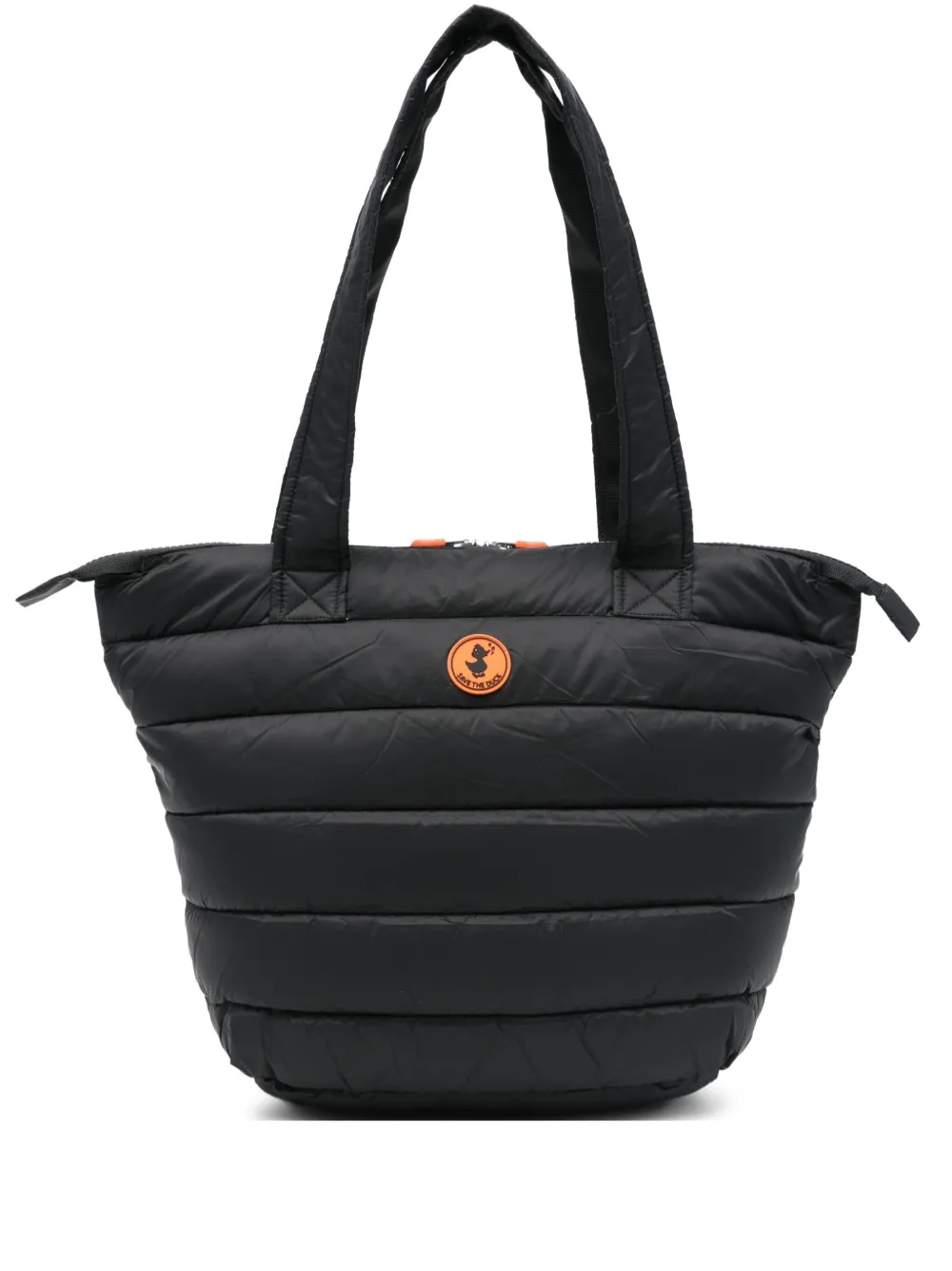 Save The Duck quilted tote bag | Black | Image 1