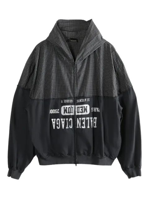 Balenciaga check panelled shirt