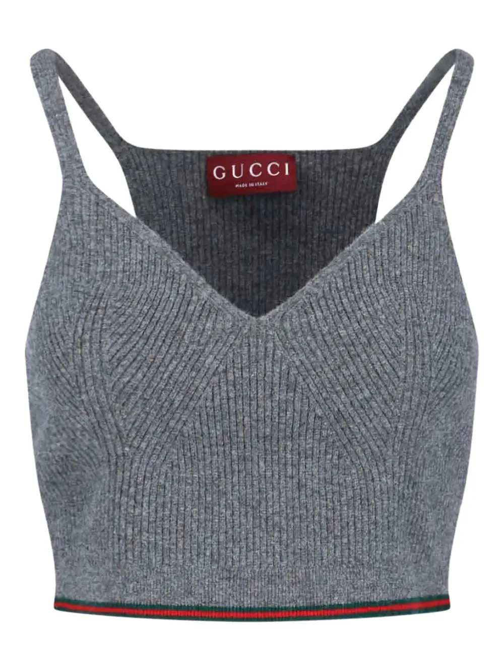 Gucci フェルト タンクトップ - グレー Gucci フェルト タンクトップ - グレー