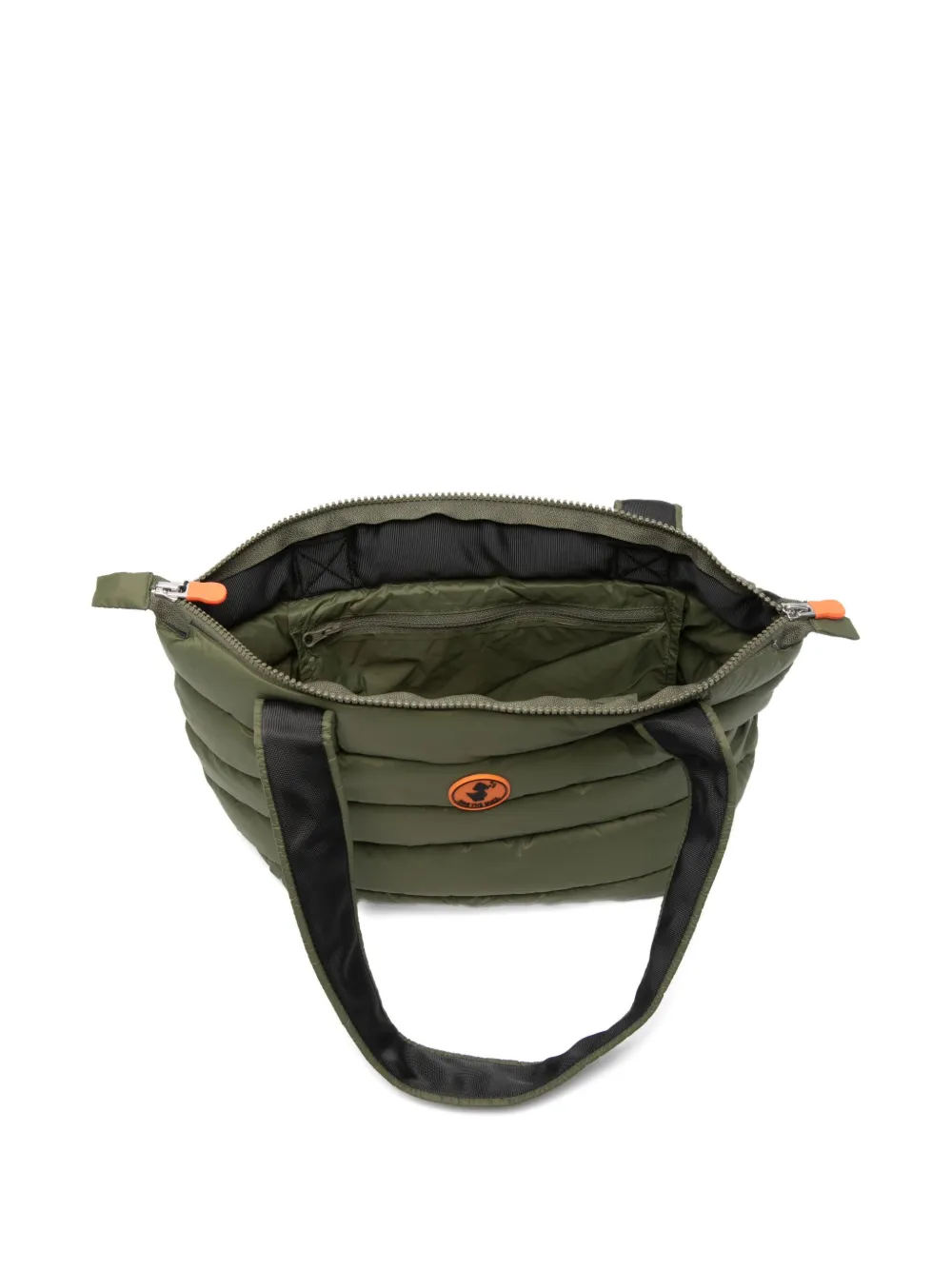 Save The Duck Small Acoltx Quilted Tote Bag In Green