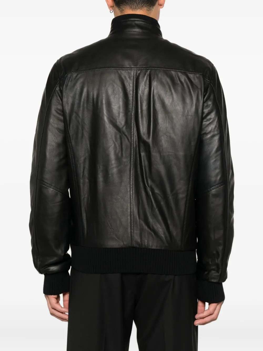 Barba Leren jack Zwart