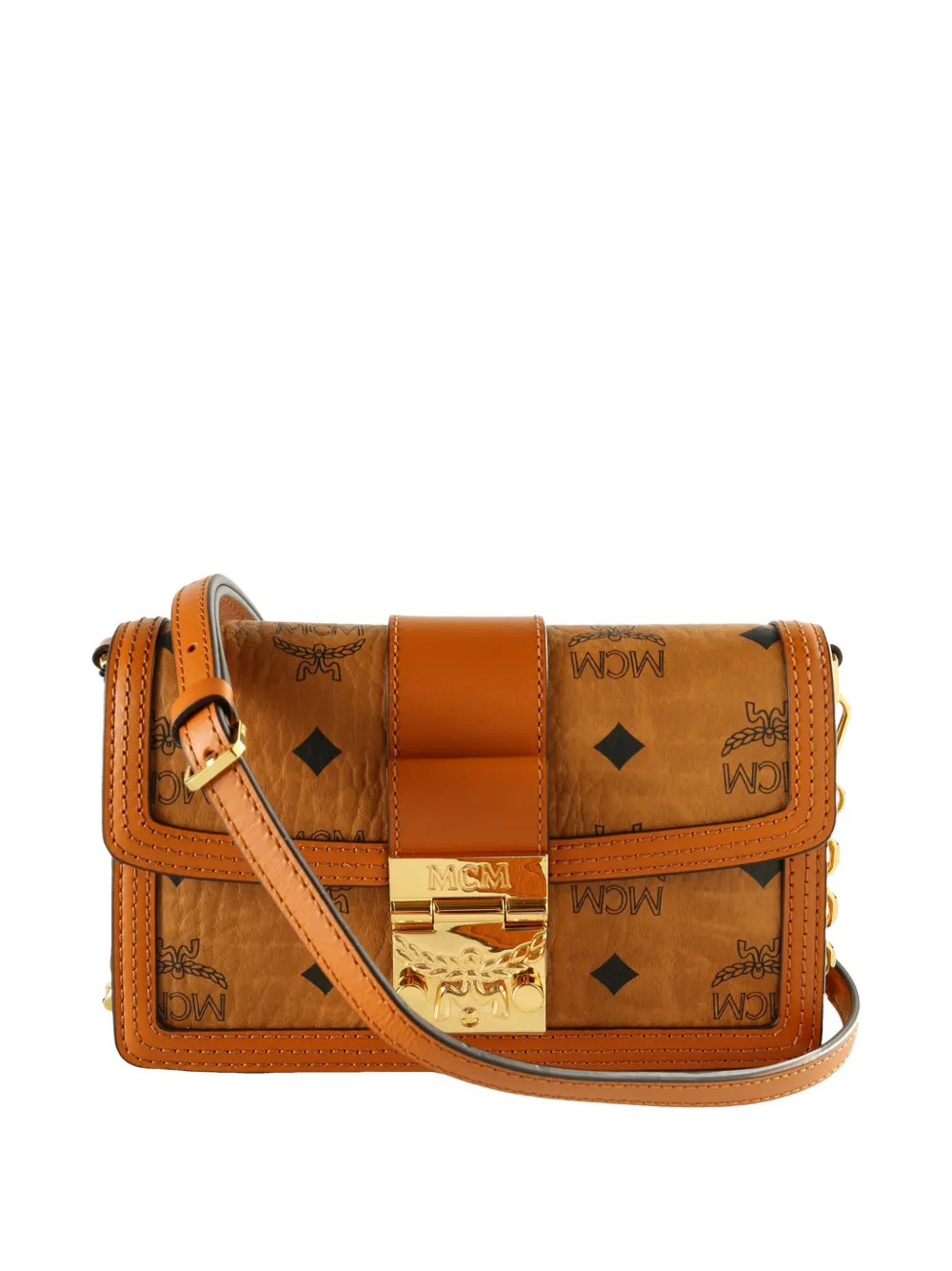 Mcm Mini Tracy Shoulder Bag In Brown