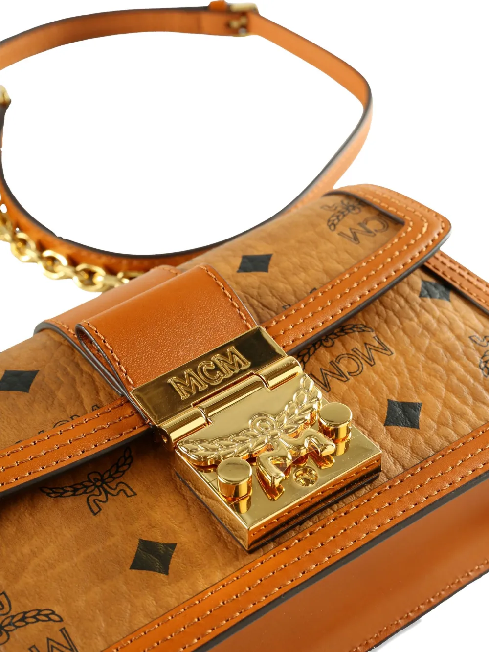 Mcm Mini Tracy Shoulder Bag In Brown