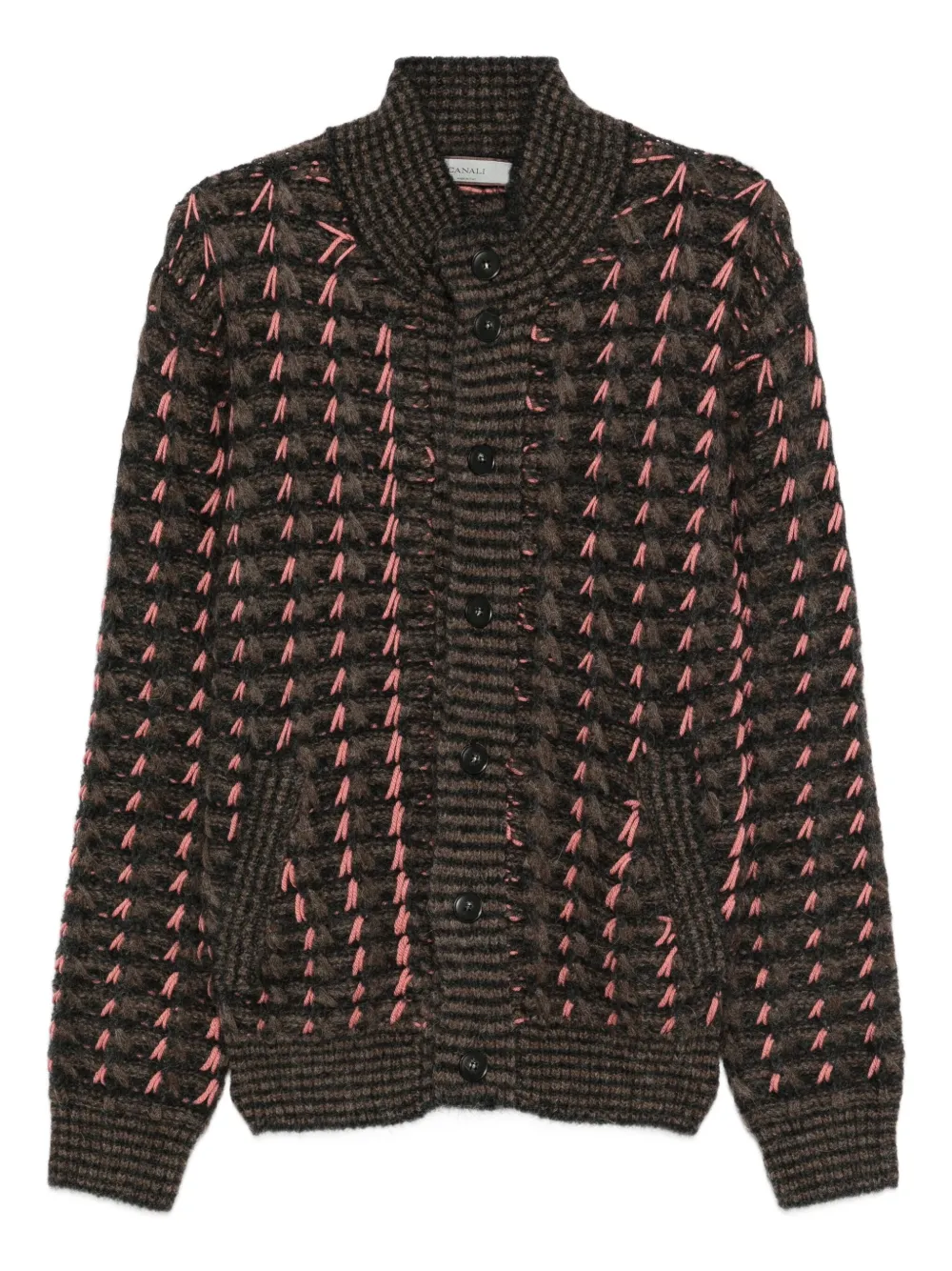 Canali patterned cardigan | Brown | Image 1