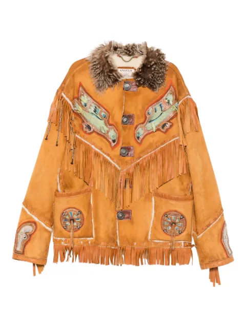 A.N.G.E.L.O. Vintage Cult 2000s fringed-detail coat