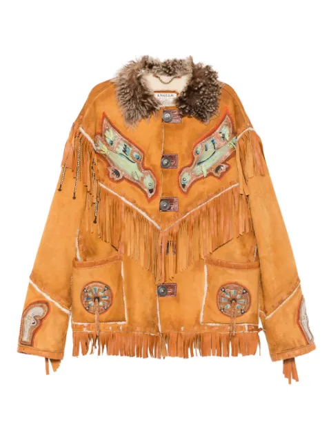 A.N.G.E.L.O. Vintage Cult manteau à franges (années 2000)