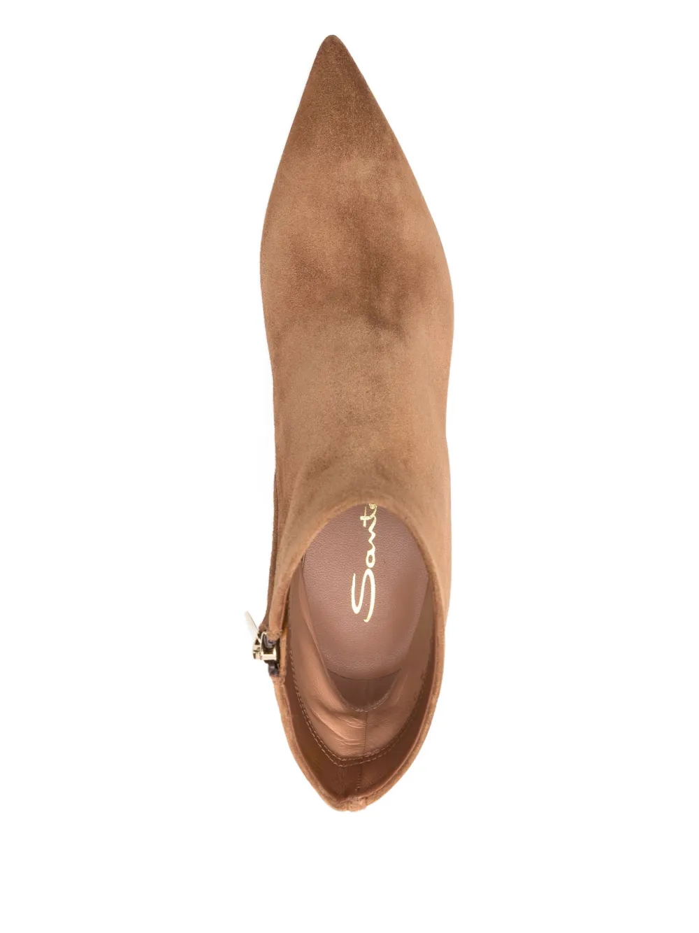 Santoni Suède enkellaarzen Bruin