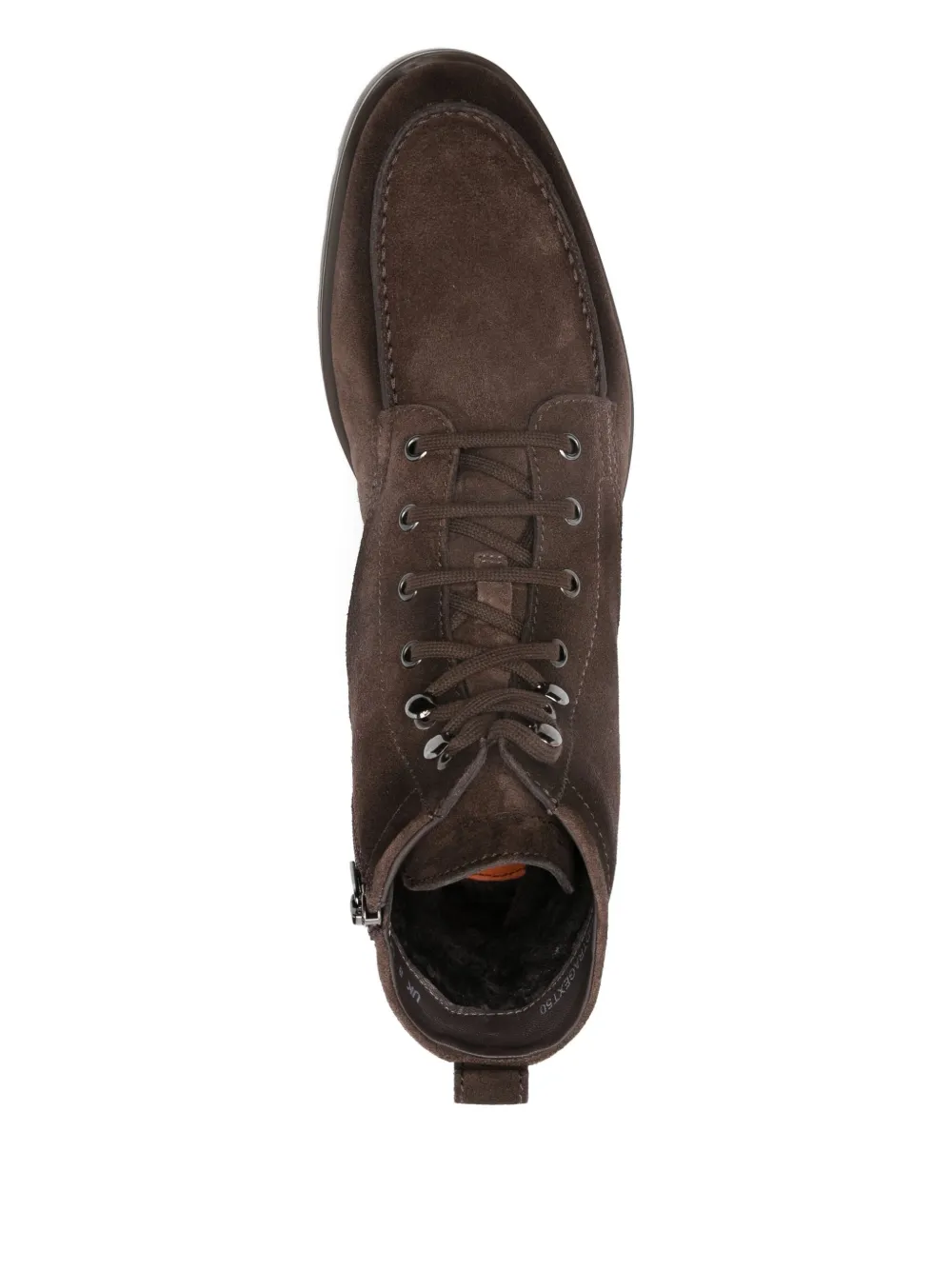 Santoni Suede Boots In Brown