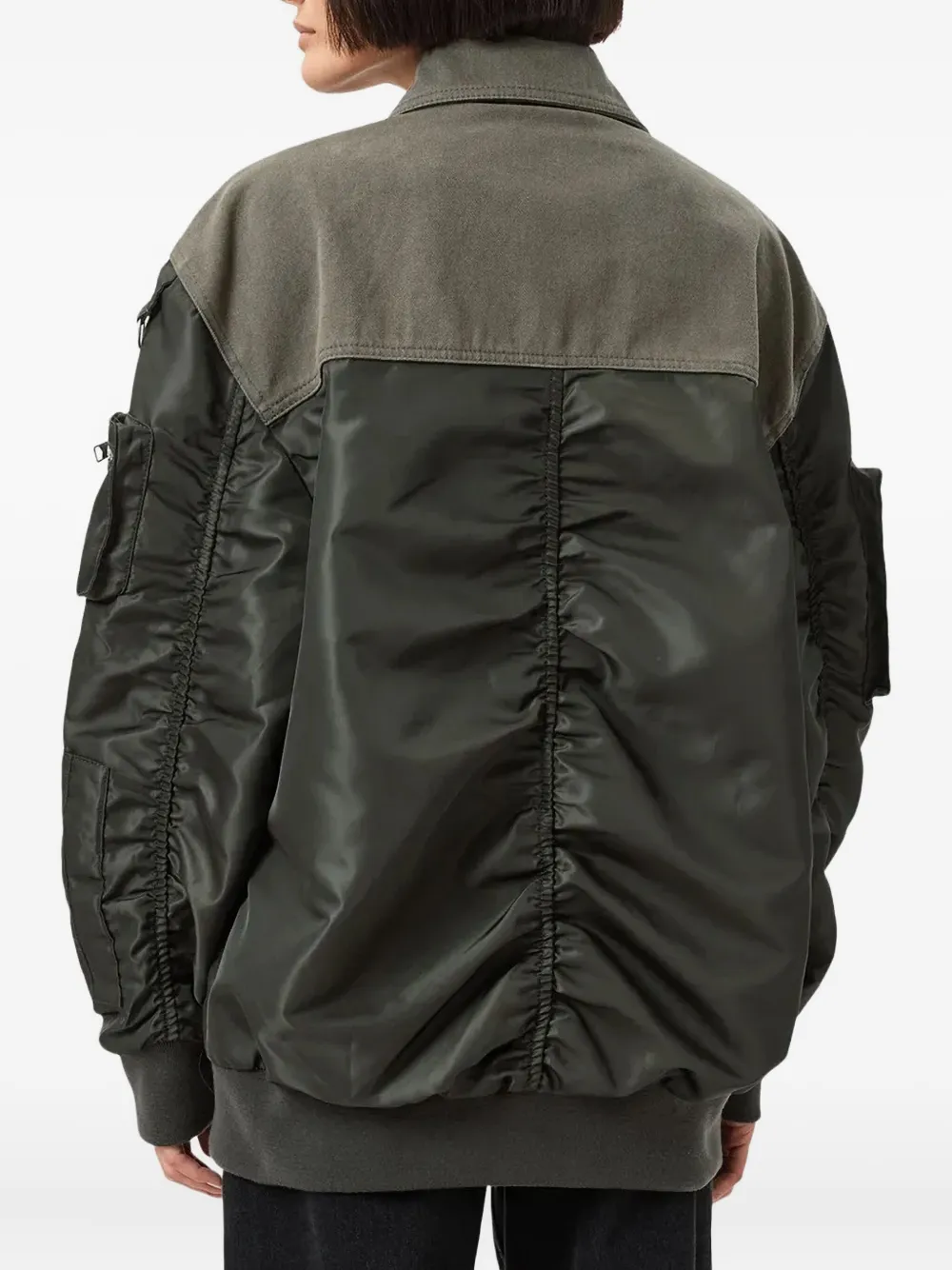 AllSaints Verity bomberjack met borstzakken Groen