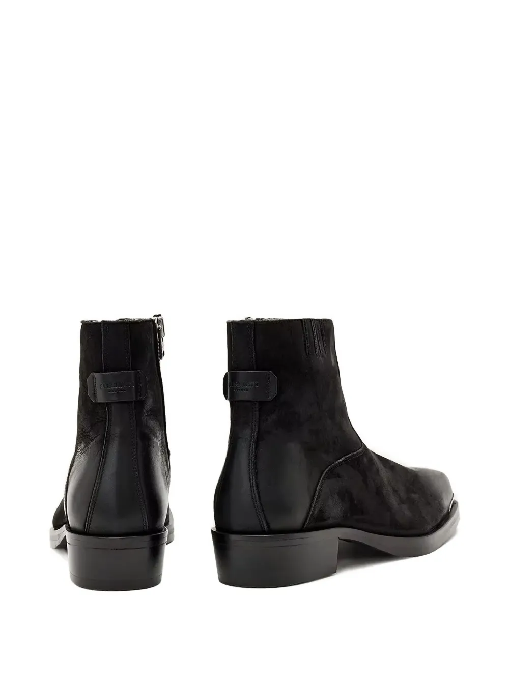 Allsaints Orla Toe-cap Boots In Black
