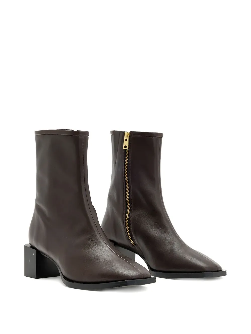 AllSaints 48mm Avril leather ankle boots Bruin