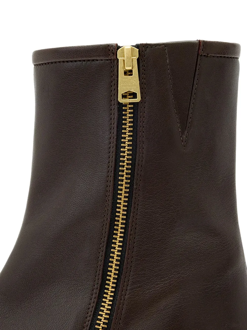 AllSaints 48mm Avril leather ankle boots Bruin