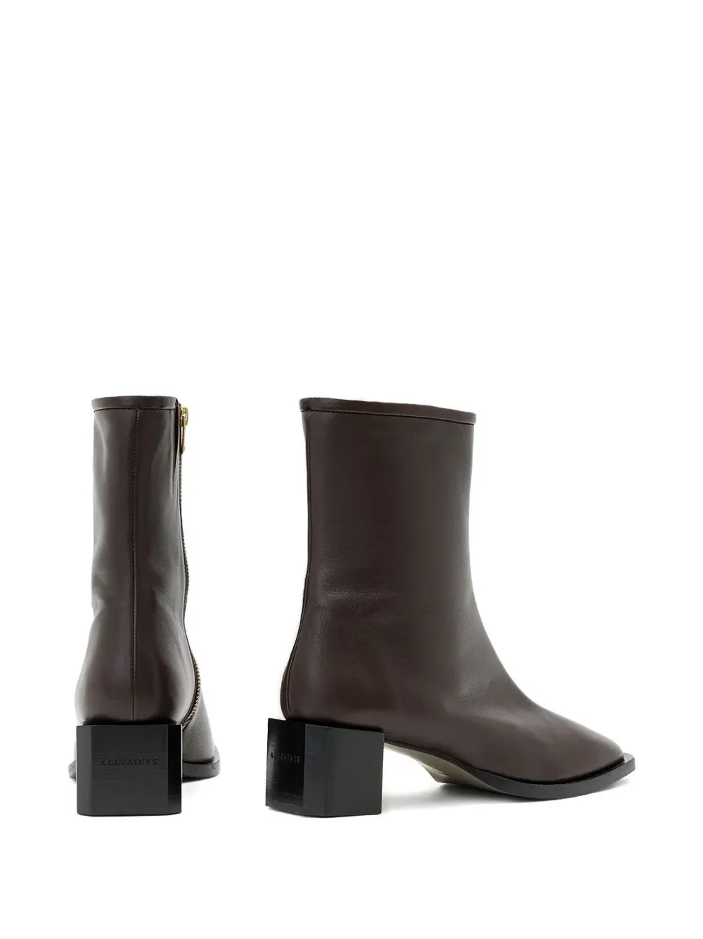 AllSaints 48mm Avril leather ankle boots Bruin