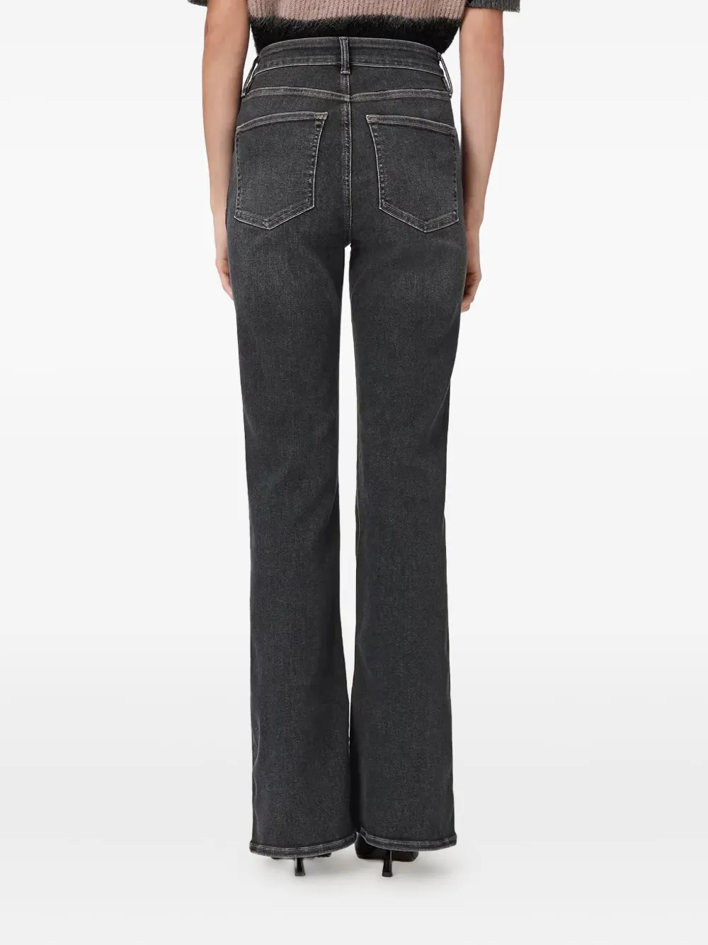 Allsaints Maisie Flared Jeans In Black