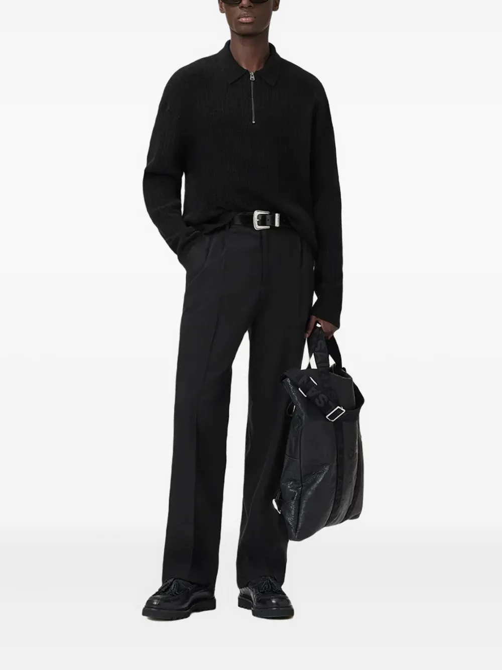 AllSaints Wren frayed-edge single-breasted blazer | Blazers | Image 2