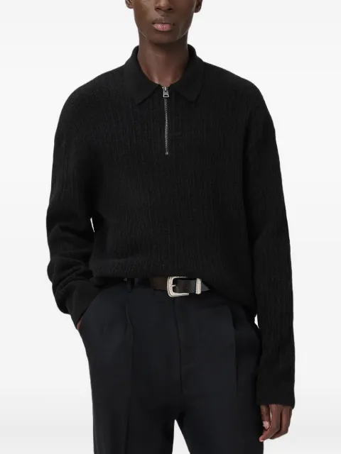 AllSaints Wren frayed-edge single-breasted blazer