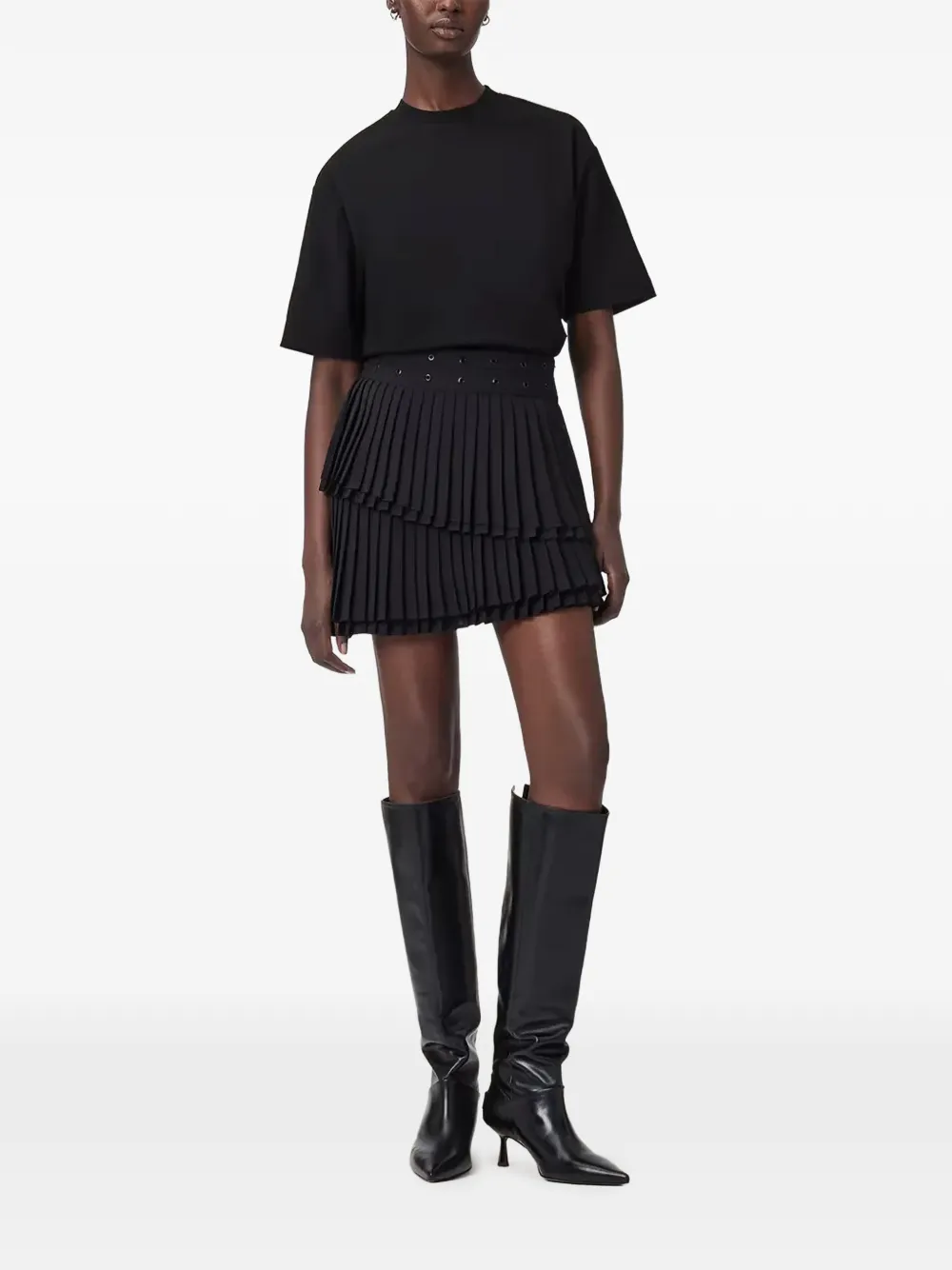 AllSaints minifalda Oona con pliegues | Faldas asimétricas y drapeadas | Image 2