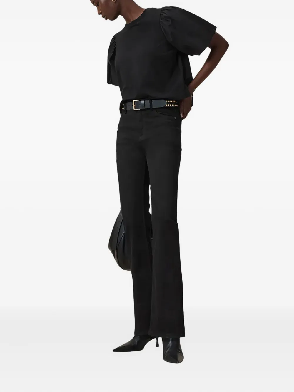 AllSaints Haldan bootcut jeans - Zwart