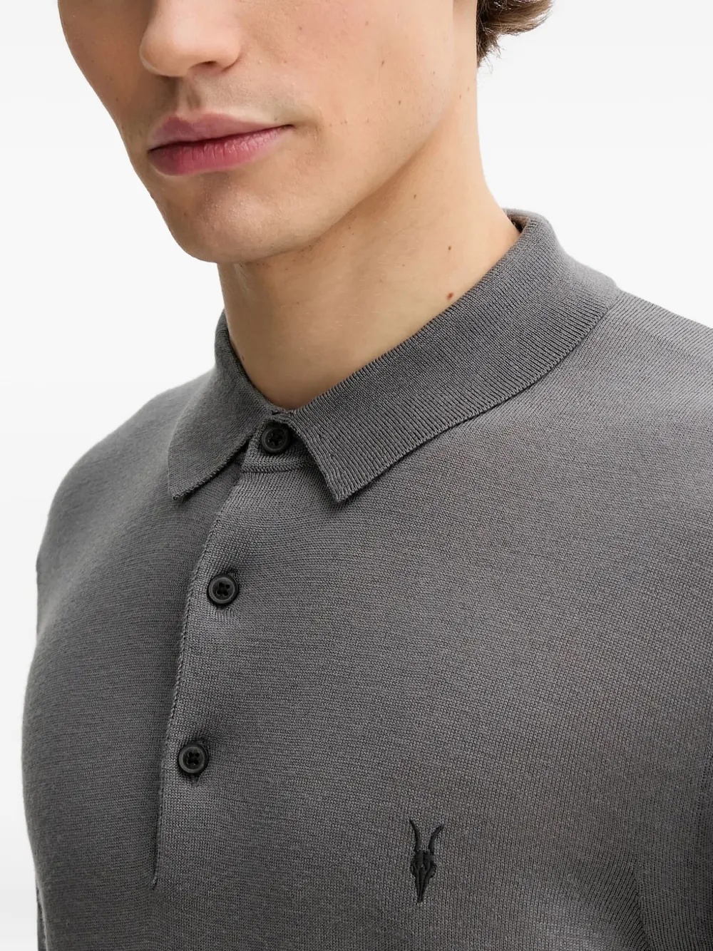 Mode Button Logo Polo Shirt