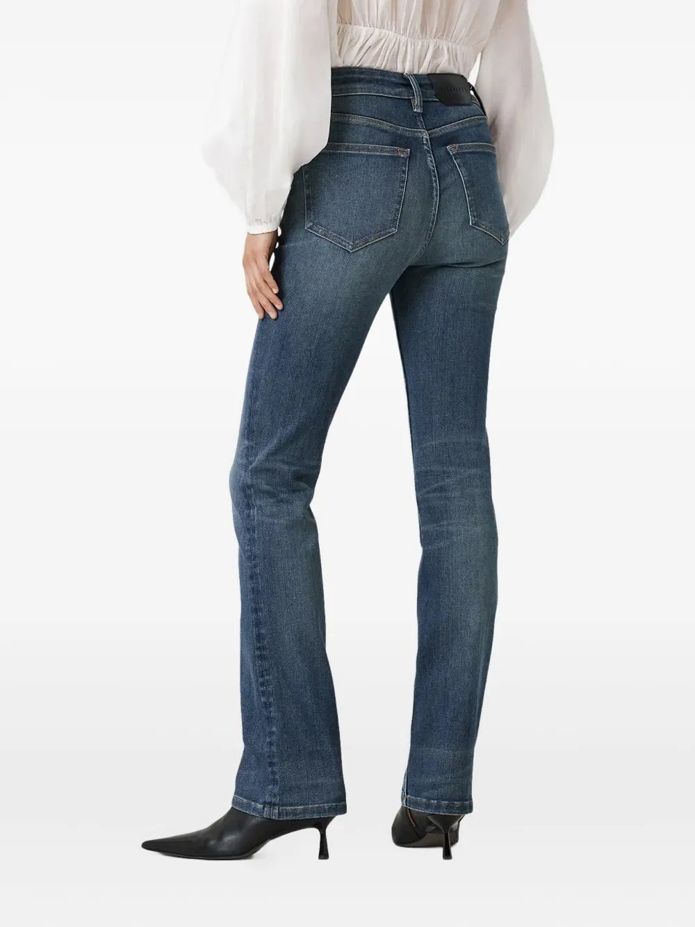 AllSaints Haldan bootcut jeans Blauw