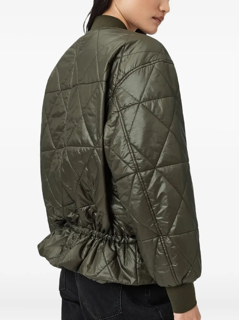 AllSaints Alli gewatteerd bomberjack Groen