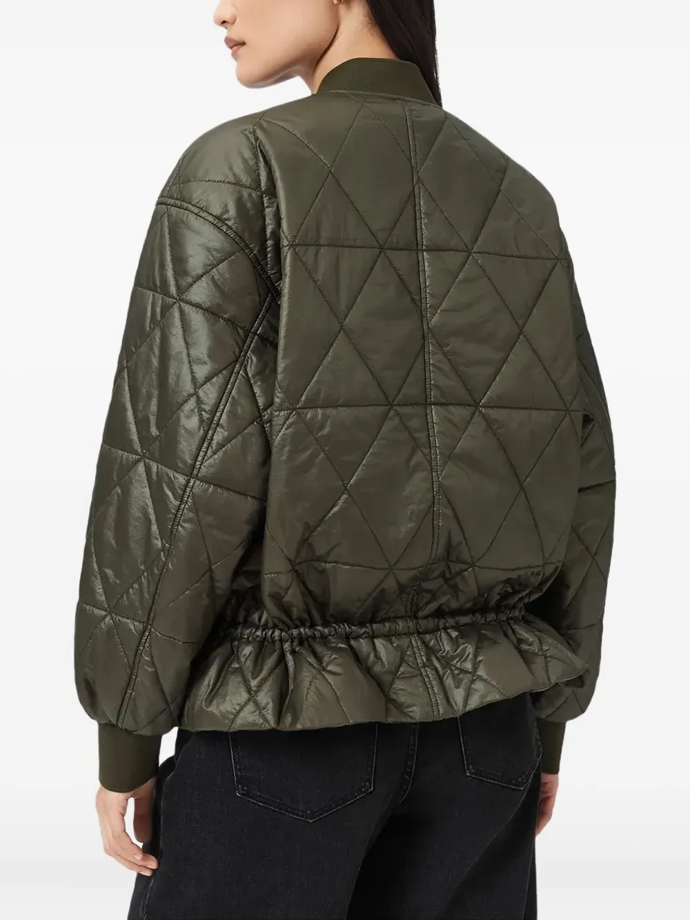 AllSaints Alli gewatteerd bomberjack Groen