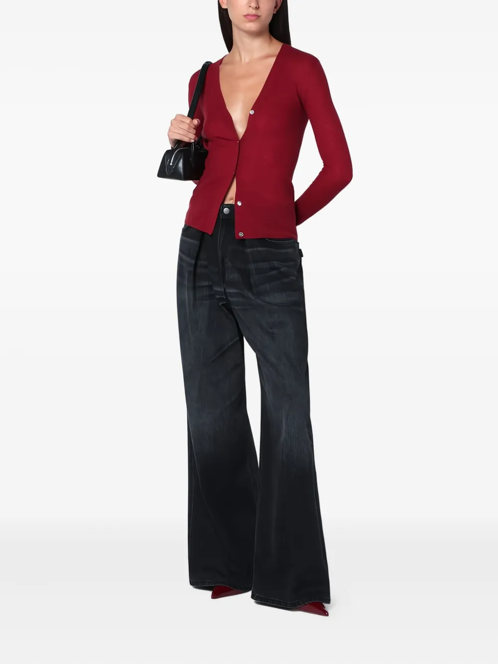 6397 V-neck button cardigan | Cardigans | Image 2