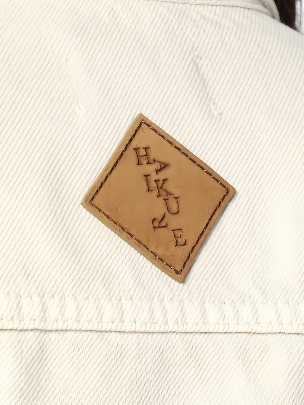 Haikure Denim blouse Beige