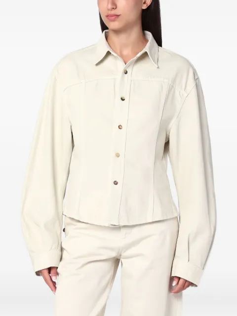 Haikure buttoned denim shirt