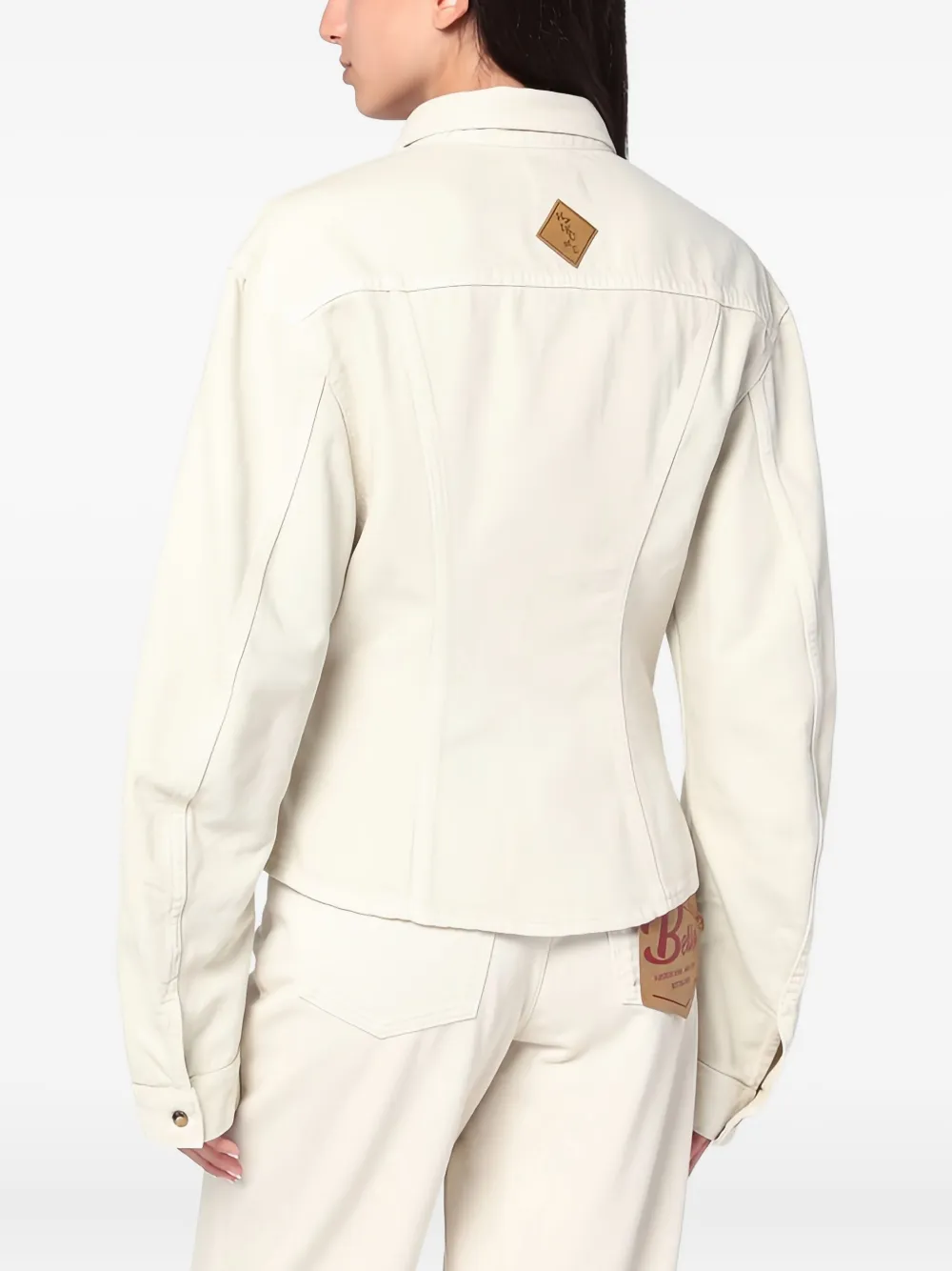 Haikure Denim blouse Beige