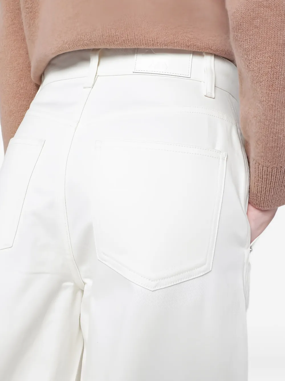 Maison Kitsuné Boyfriend Jeans In White